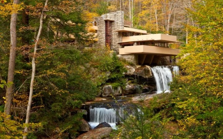 Falling Water by Frank Lloyd Wright Credit: Getty Images/Richard T. Nowitz
