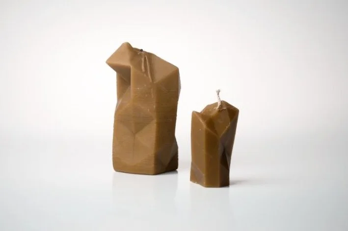Faceted Beeswax Candles.JPG