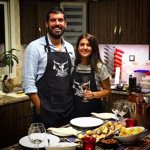 We had an awesome evening celebrating @nilovedadi 's Birthday with a private cooking class. With a custom menu just for the birthday girl!
Portuguese Potato Bread
Marinated Mushrooms
Crispy Calamari
Garlic &amp; Chilli Sardines
Creamy Tomato Chorizo
