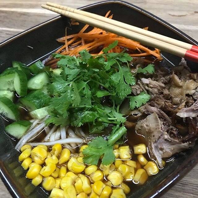 Miso Duck Ramen with black Chilli paste #ramen #duck #duckbroth #udonnoodles #sundaynightdinner #chilli