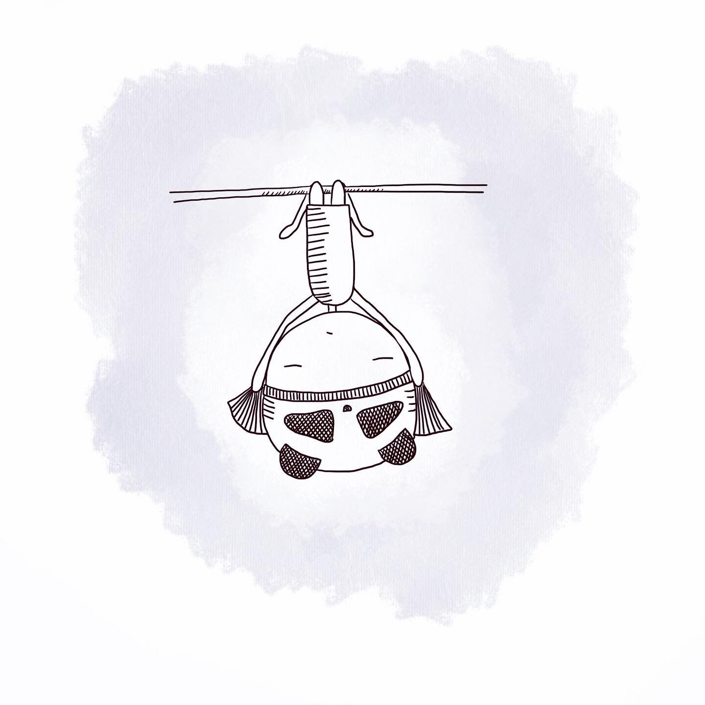 Hanging in there.
Sometimes you just had to make like a bat and hang in there&hellip;