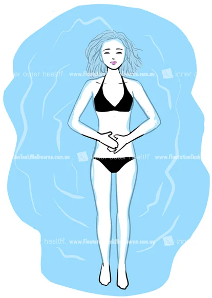 Floating with Arms on Stomach