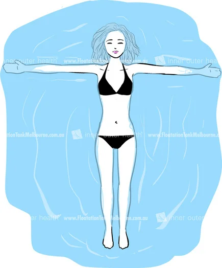Floating with Arms out to Side