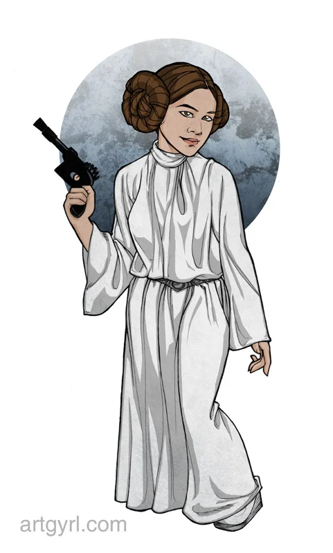 pixel + print | leia cosplay