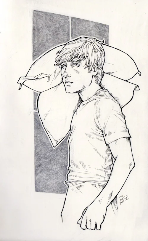 the boy with the bread