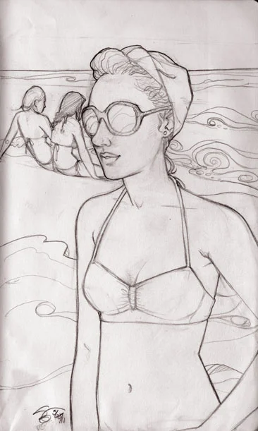 beach retro