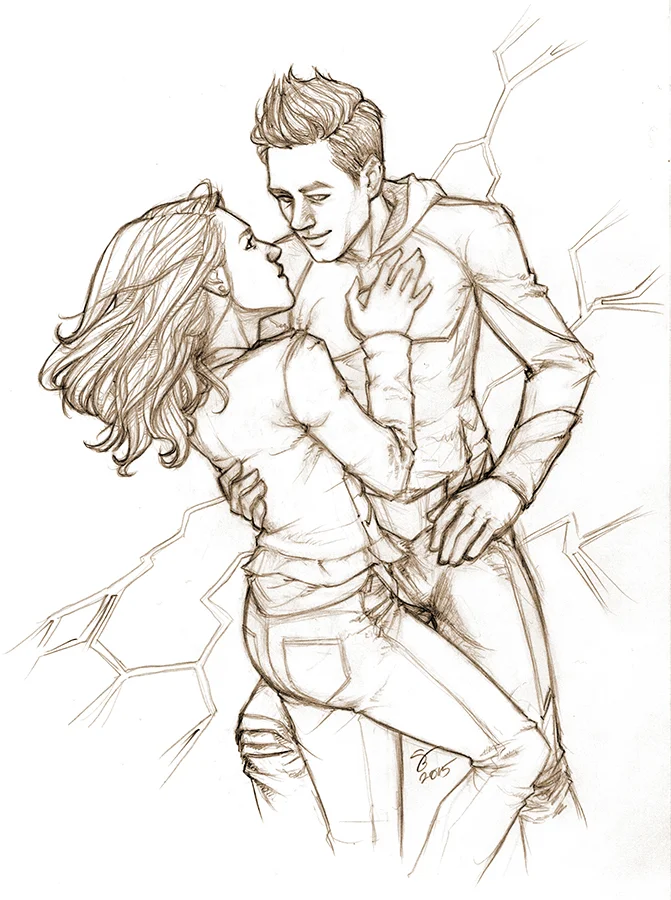 iris west x the flash | the flash | pencil