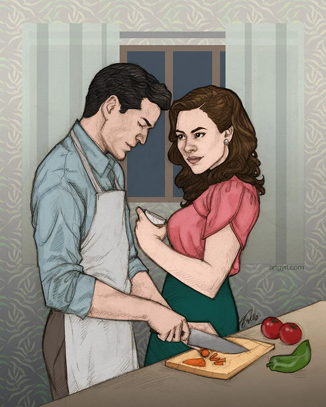 daniel + peggy + cooking