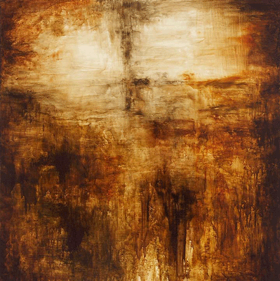 Embers - 36 x 36 inches - oil on panel 