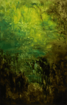 New Ground #6 - 33 x 43 inches - oil on mylar - sold