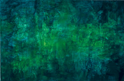 New Ground #9 - 33 x 43 inches - oil on mylar - sold