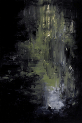 New Ground #3 - 33 x 43 inches - oil on mylar - sold