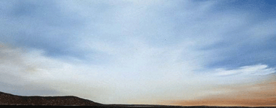 Drive by Sky - 16.5 x 6.5 inches - oil on canvas - sold