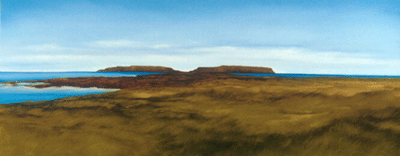 Lanse-aux-Meadows (continued) - 40 x 14 inches - oil on canvas - sold