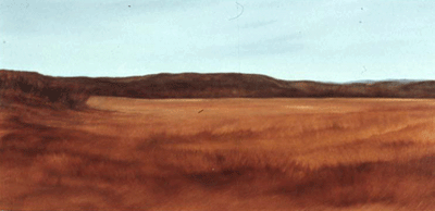 Rockingham Field - 34.5 x 16 inches - oil on canvas - sold