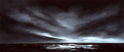 Midnight 2 (the first) - 39 x 17 inches - oil on canvas - sold