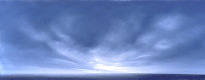 Celestial - 25 x 10 inches - oil on canvas - sold