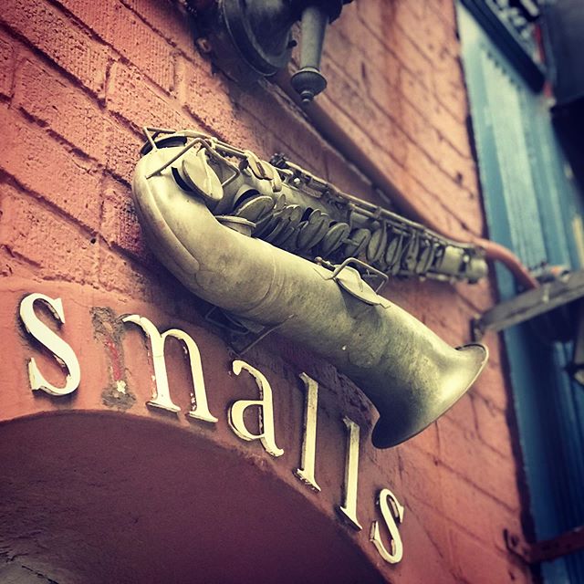 Was fun Jammin&rsquo; at @smallsjazzclub also noticed the @friends building around the corner. #jazz #jazzguitar #jazzbass #jamsession #friends #doublebass #fodera #berklee