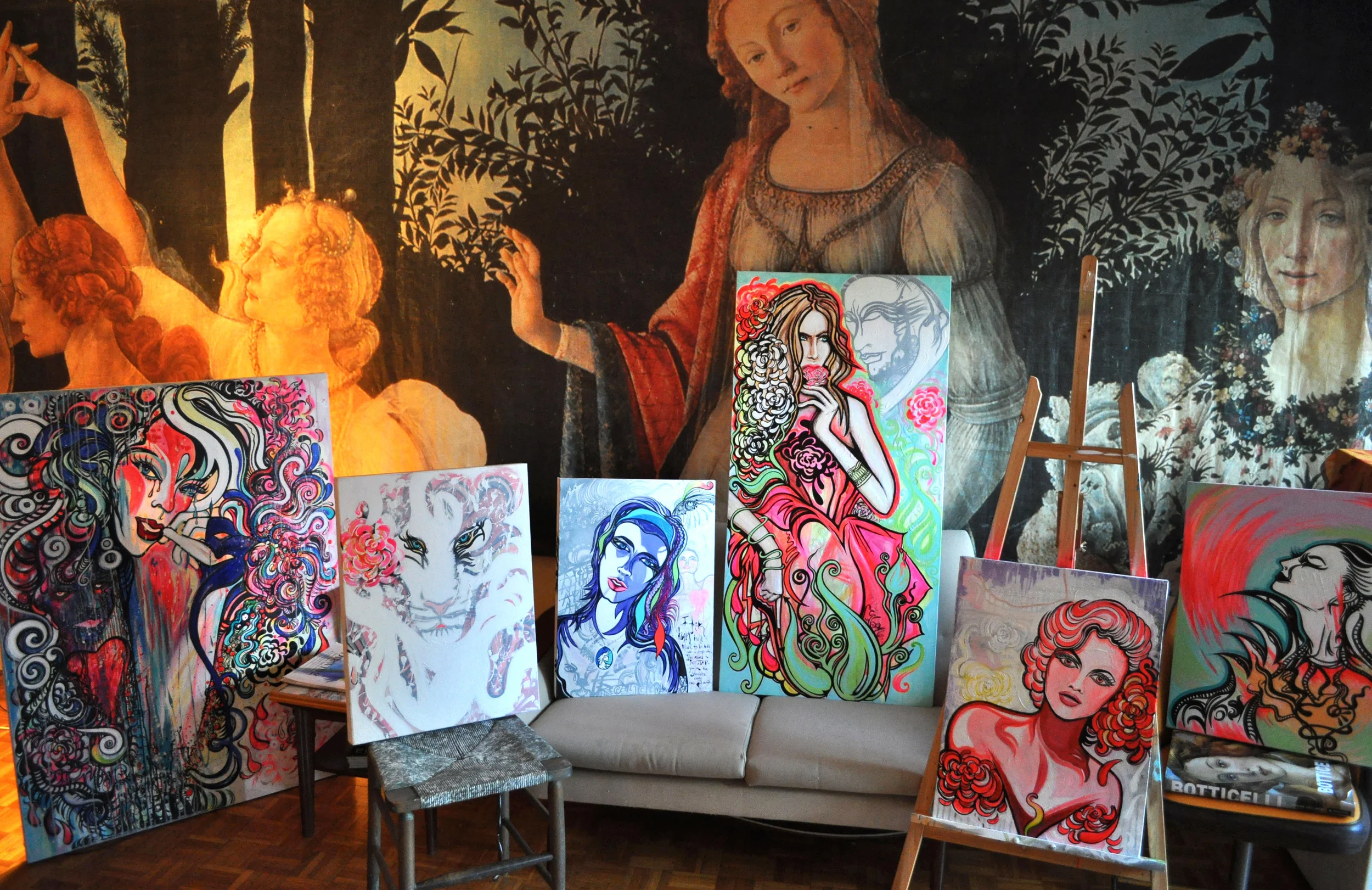 Series of paintings in my living room | 2010