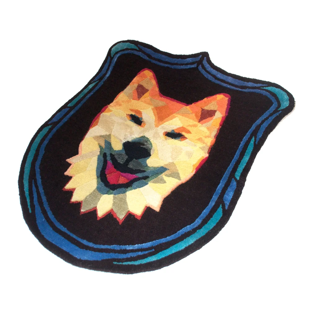 Paying homage to a client's pup named Tetsuo who passed on. | Hand-knotted in Wool and Bamboo | 2015