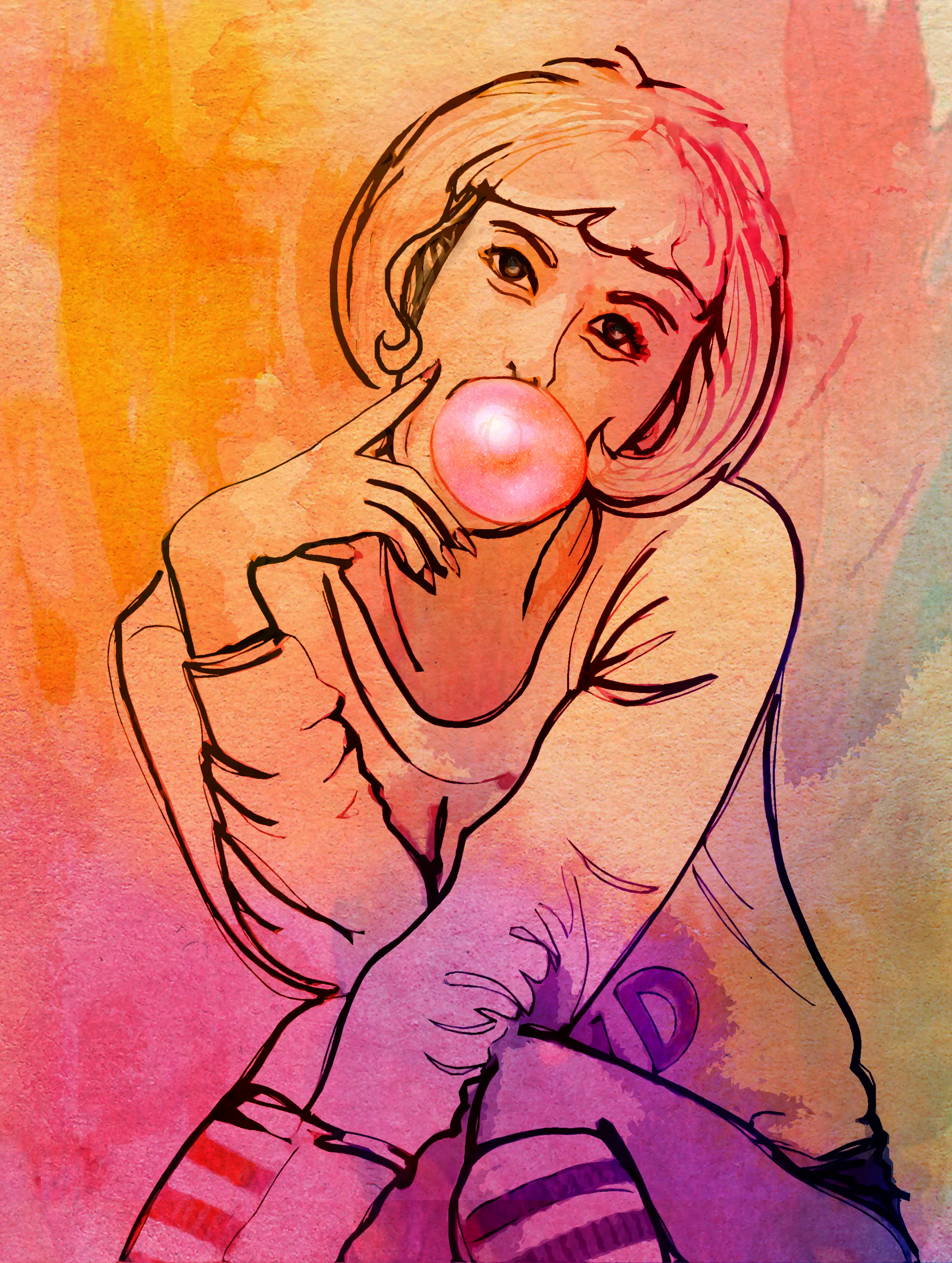 Bubblelicious | Digital Illustration | Private e-book project | 2017
