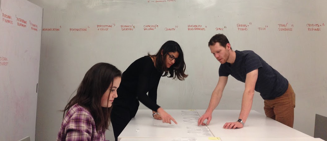Manipulating discovery outcomes to produce content for co-design sessions.