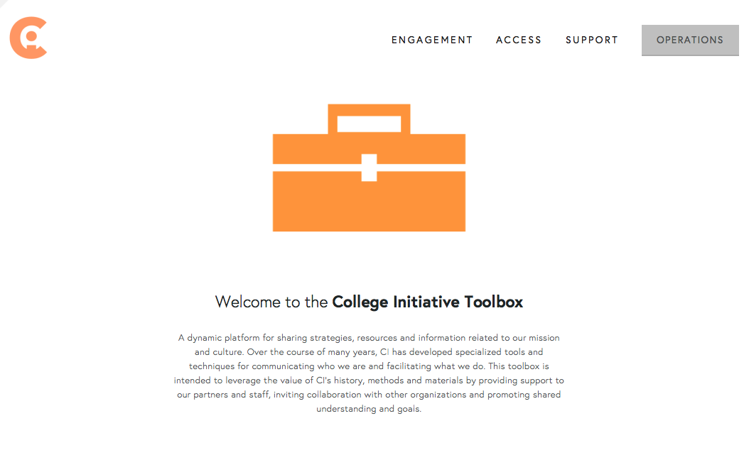 Homepage of the online repository.