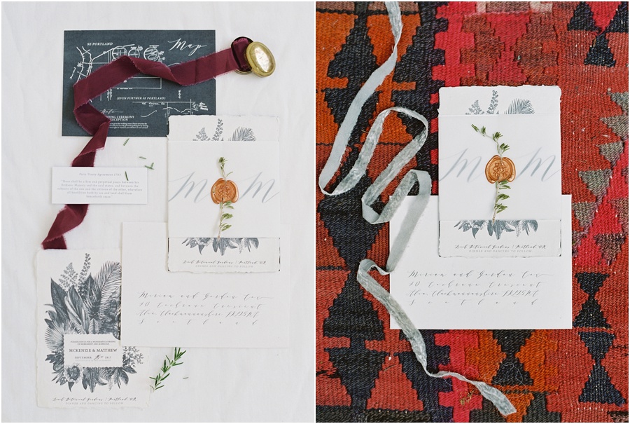 Handmade wedding invitations and save the date paperie by the bride herself.
