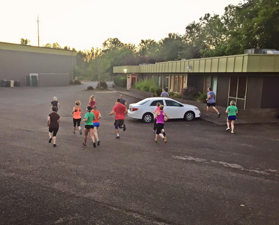 5am waking up the right way, with some running. (I'm sure there was some caffeine involved too!!)