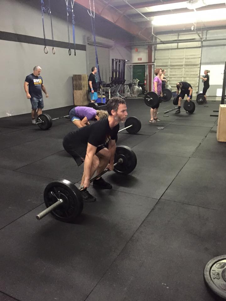 Even after 3 minutes of pure Burpees, Benjamin still set up like a champ for his Clean and Jerk!