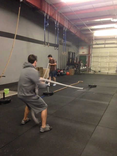 Ross pulling on a sled.....For Fun!