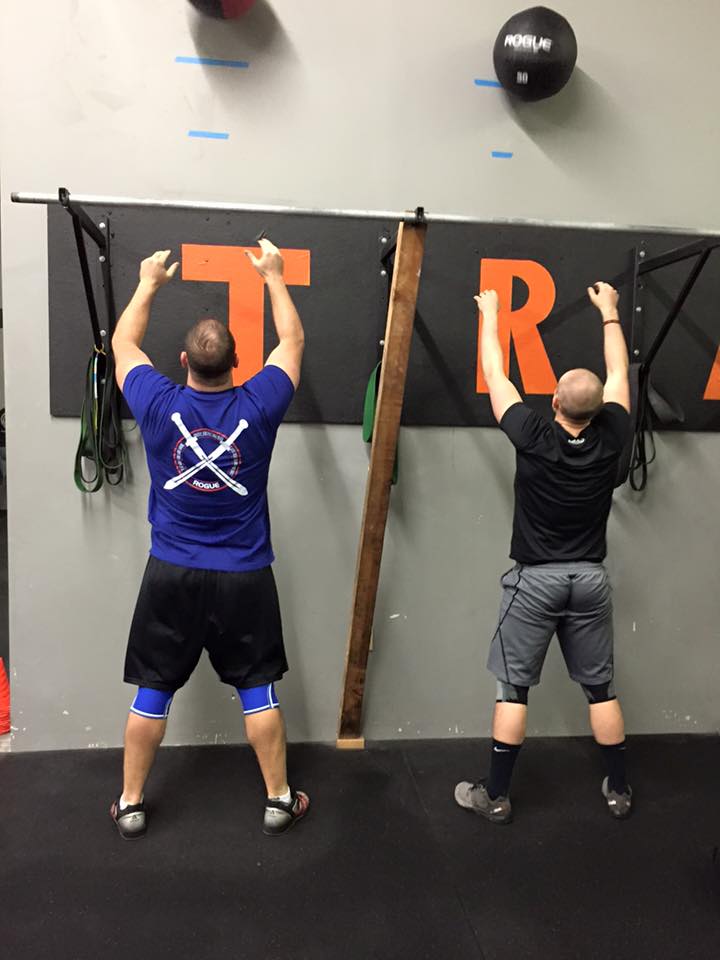 Tossing wall balls in front of the new paint job!!!
