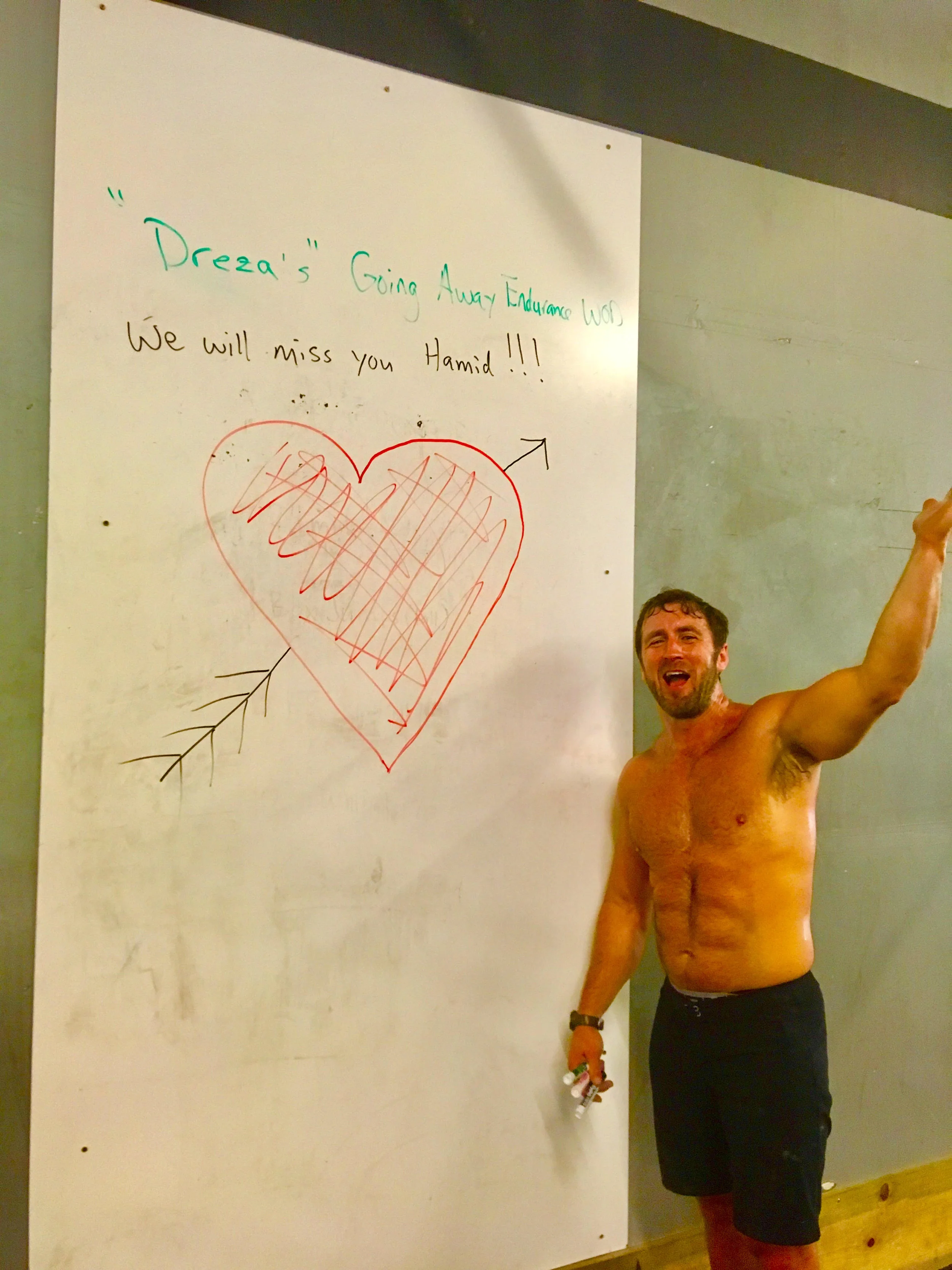 Yup! This is and much much more can be expected at Hamid’s going away WOD!