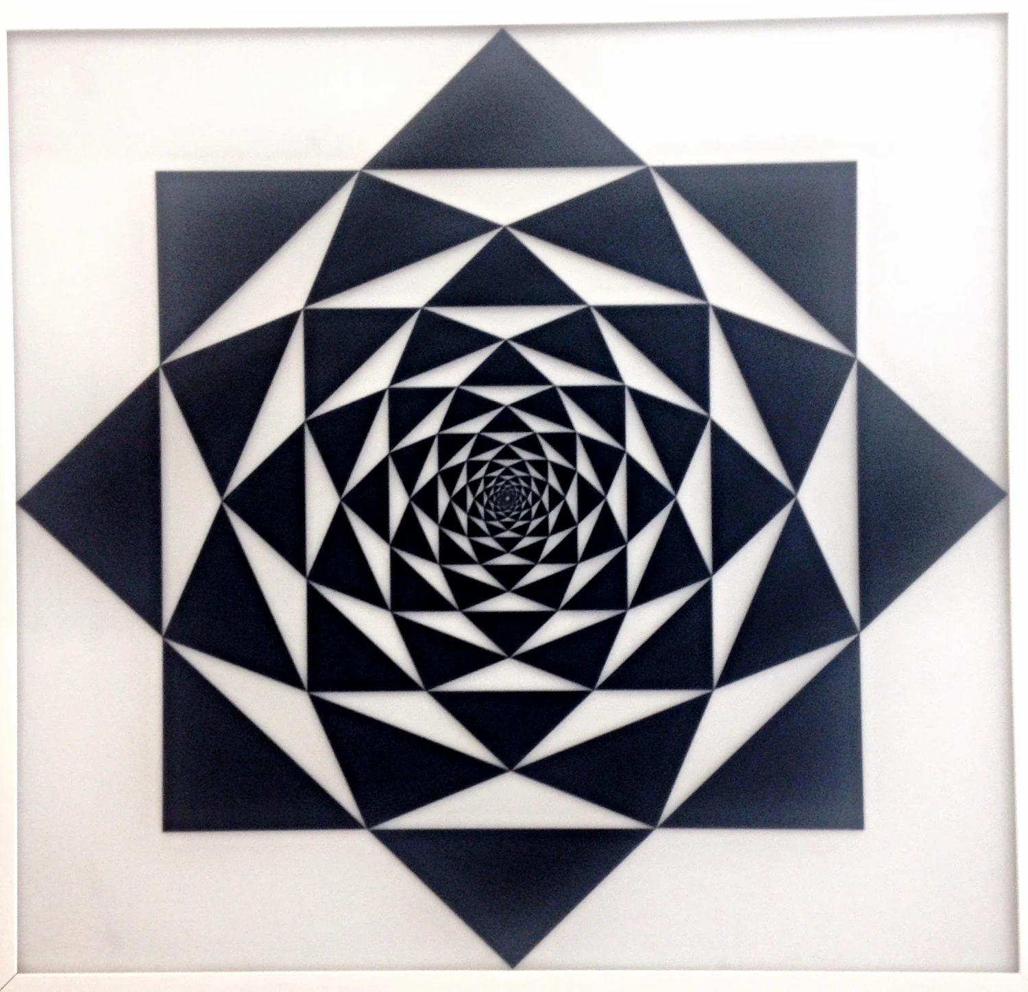 The Secret of the Golden Flower, Acrylic on Perspex, 48" x 48" SOLD