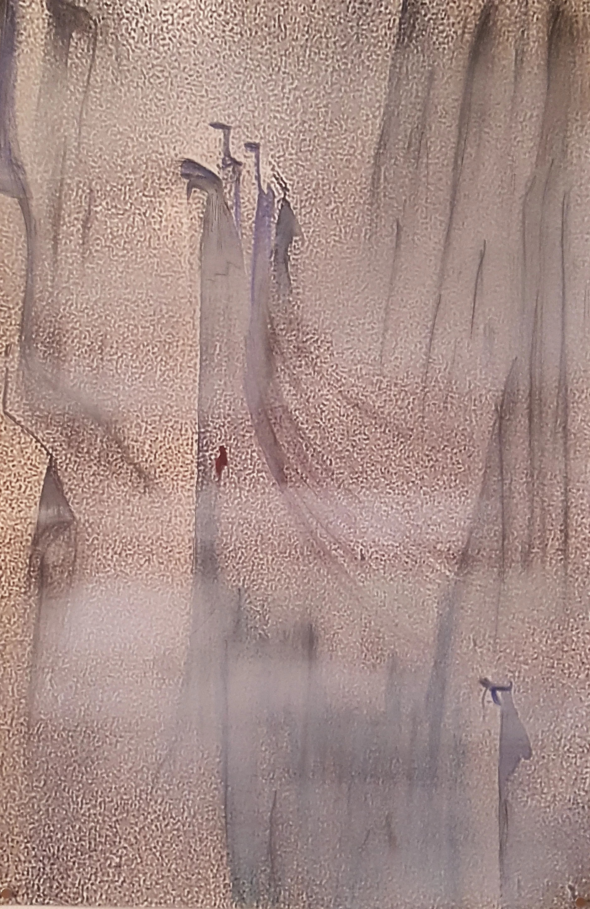 Crossing, mixed media on Bristol paper, 13 x 19 inches, $210.00