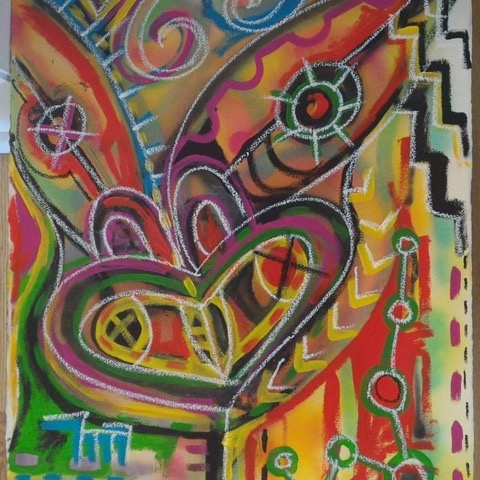 Tawera Tahuri, Mixed Media on Paper, 2016