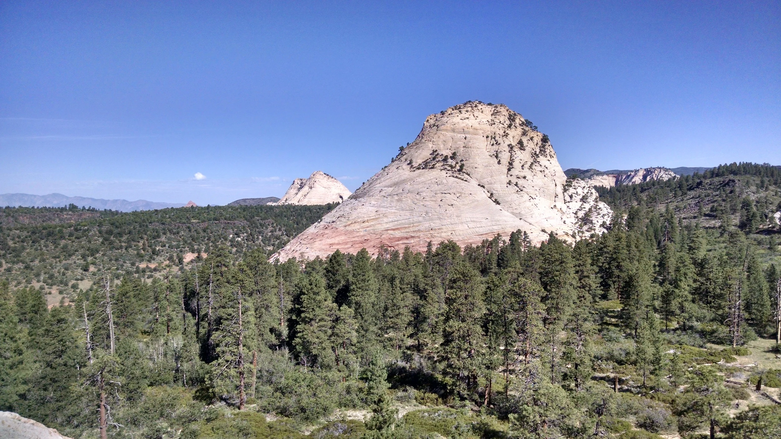 Saddle View north. Northgate Peak West, Pine Valley Peak