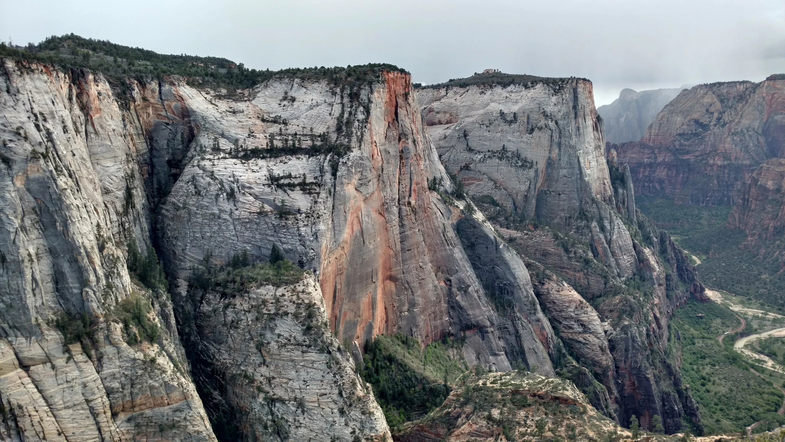 Wet sandstone of Cable Mountain