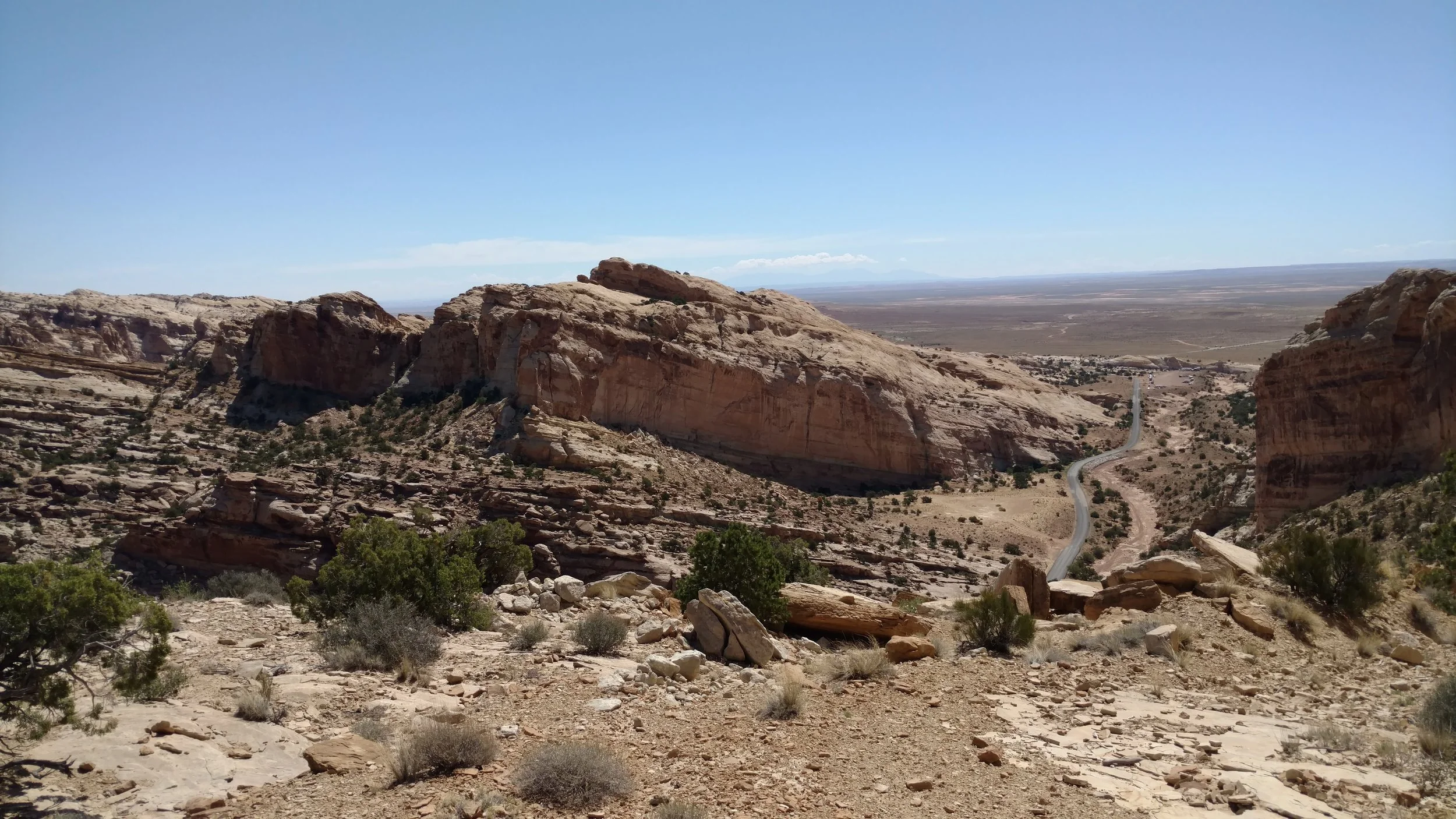 Subpeak for 6100 and The Temple Mountain Wash Pictograph Panel