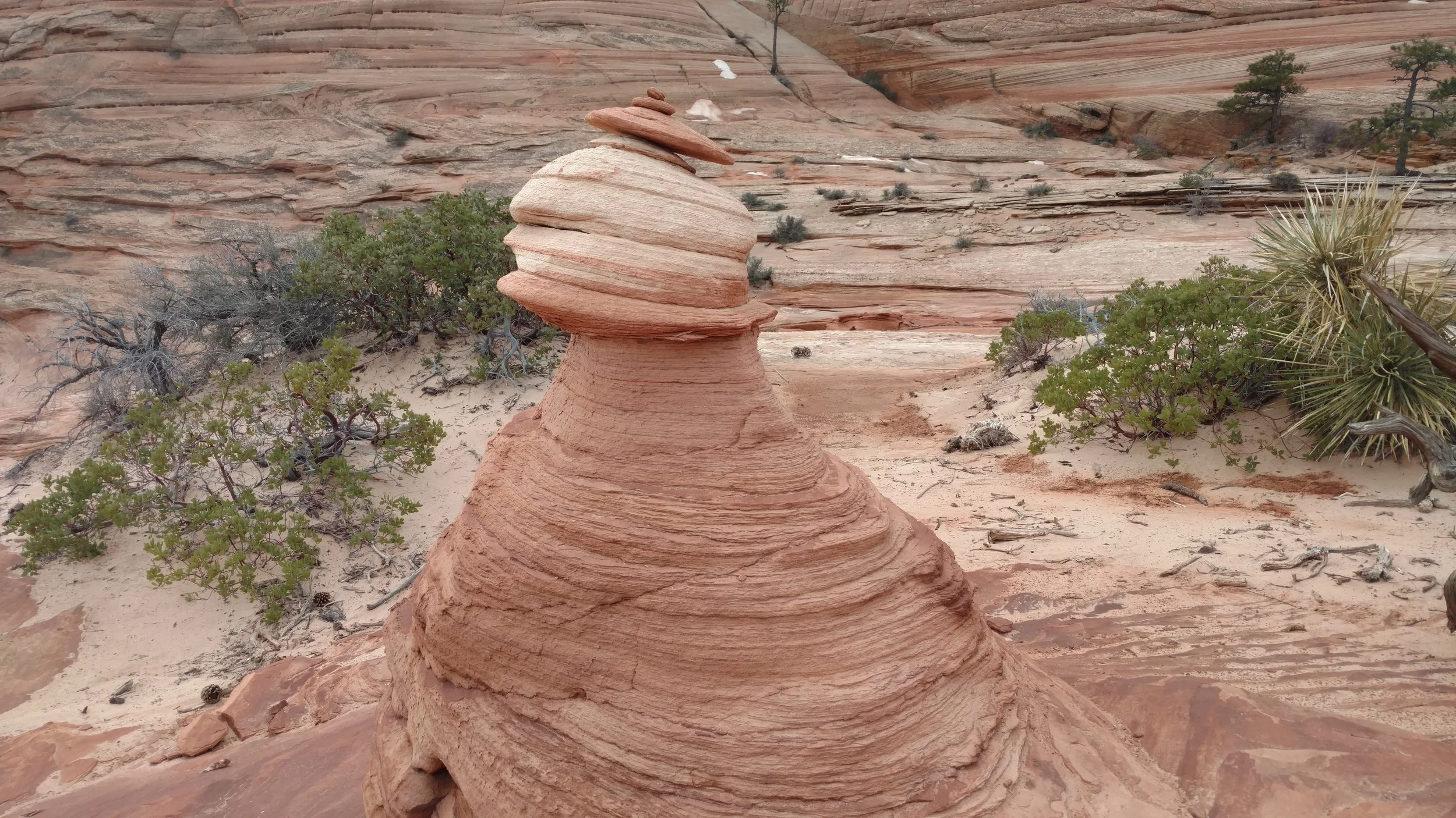 Hoodoo with cairn on top