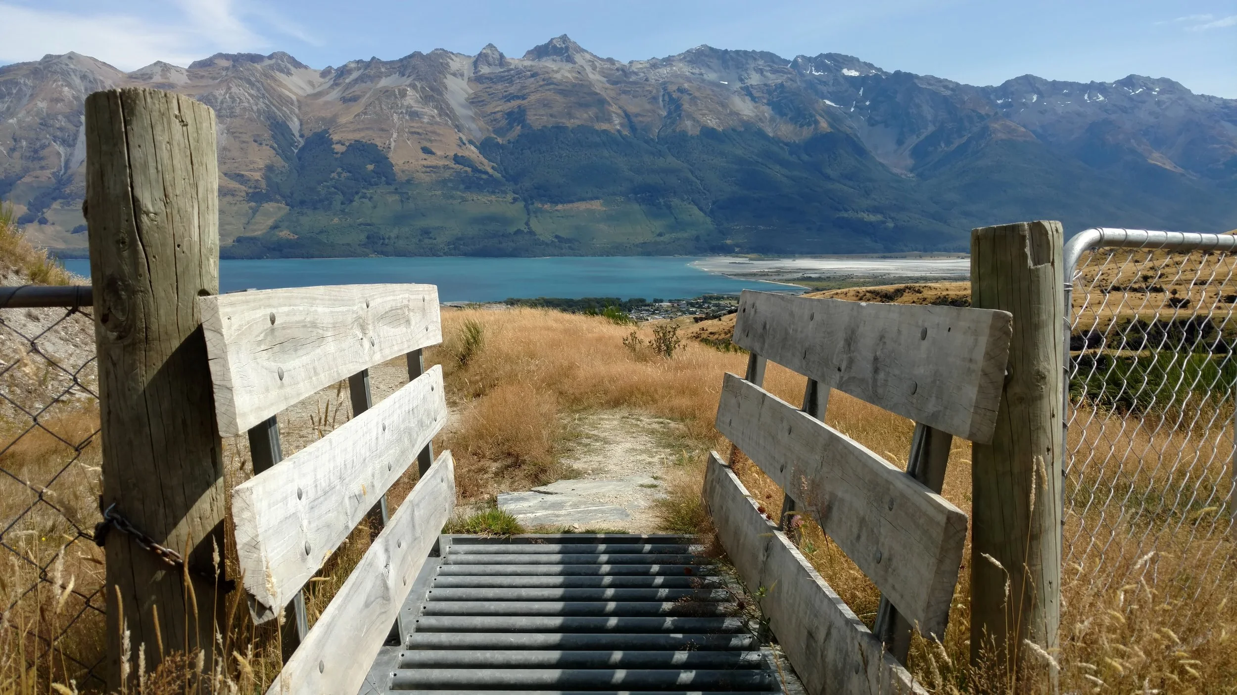 View across the headwaters of Lake Wakatipu