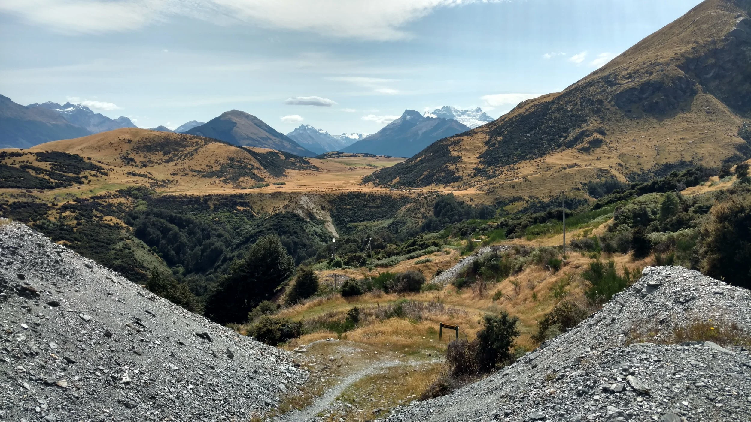 Tailing piles and State Mine Viewpoint toward Mount Edward