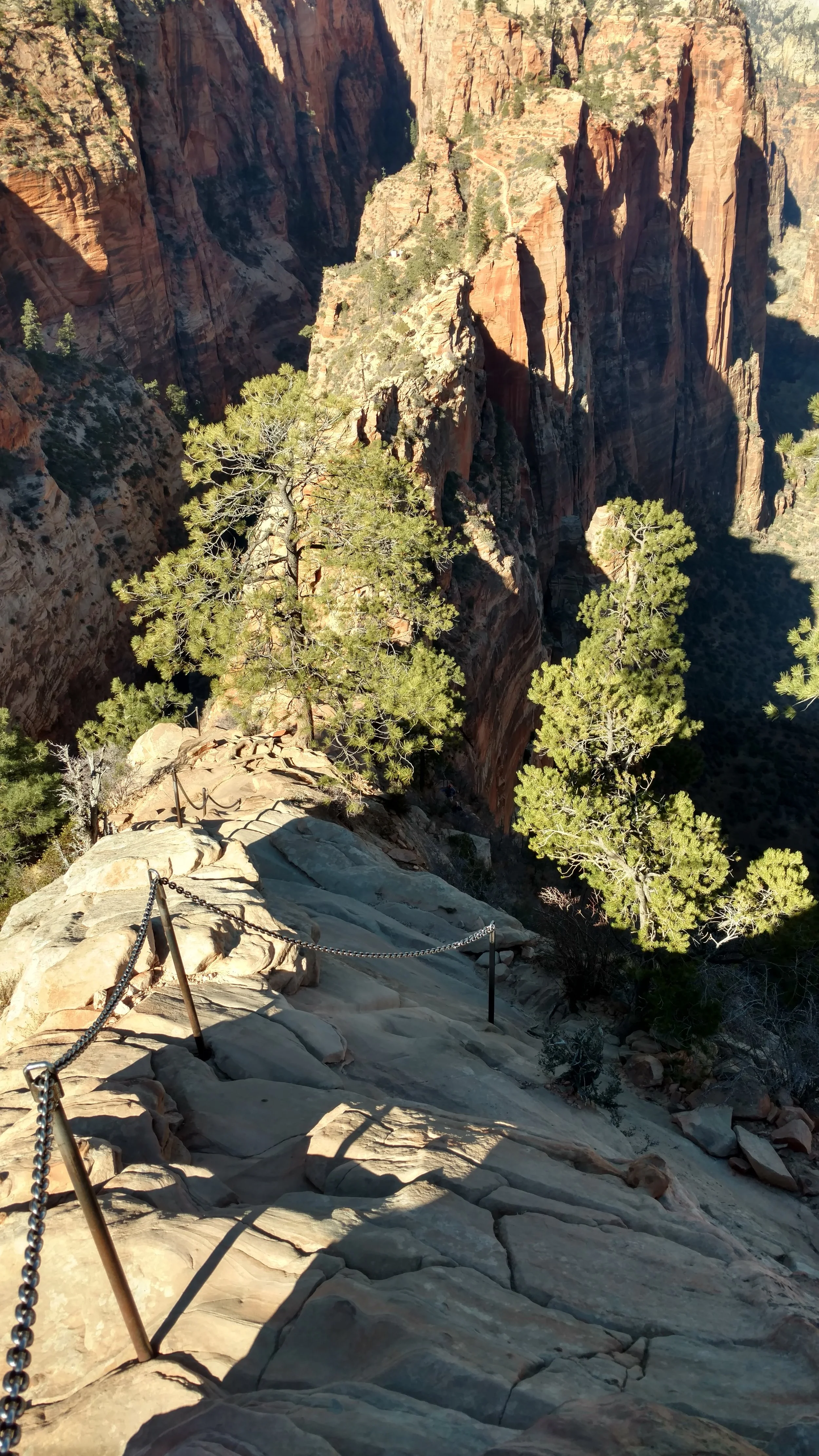 Chained section of Angels Landing