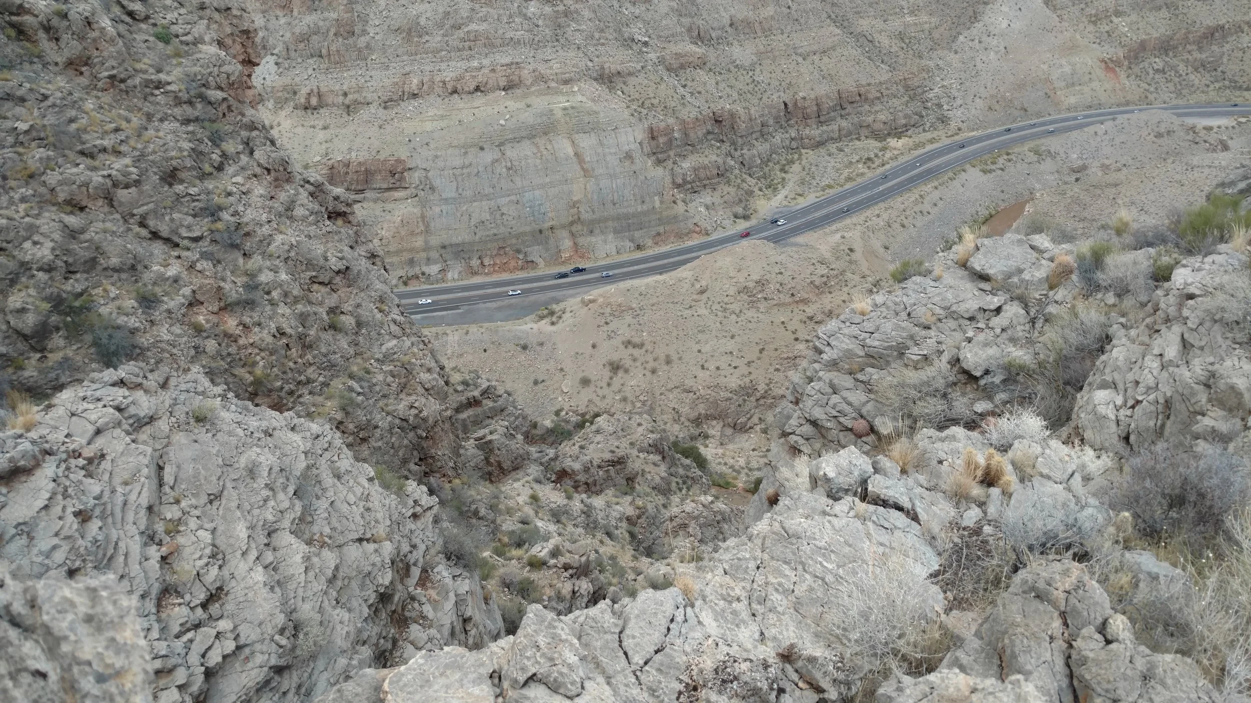 Ridgeline view down to I-15