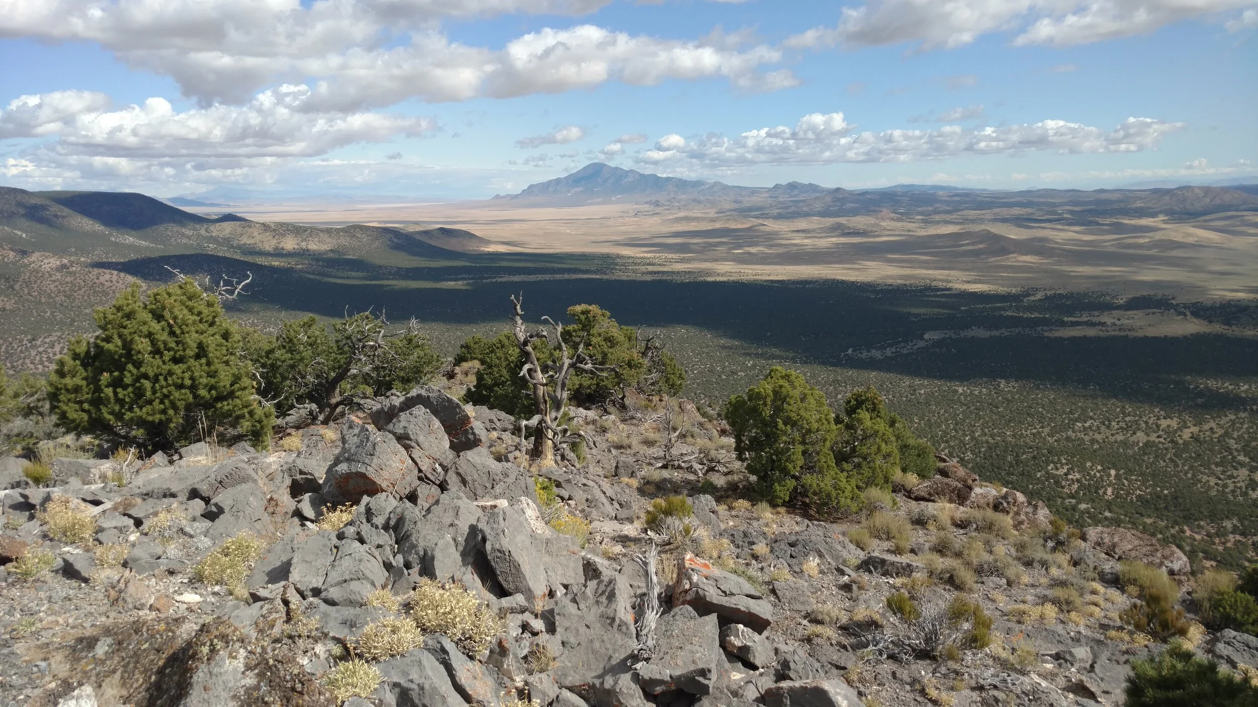 Mine Benchmark summit view north