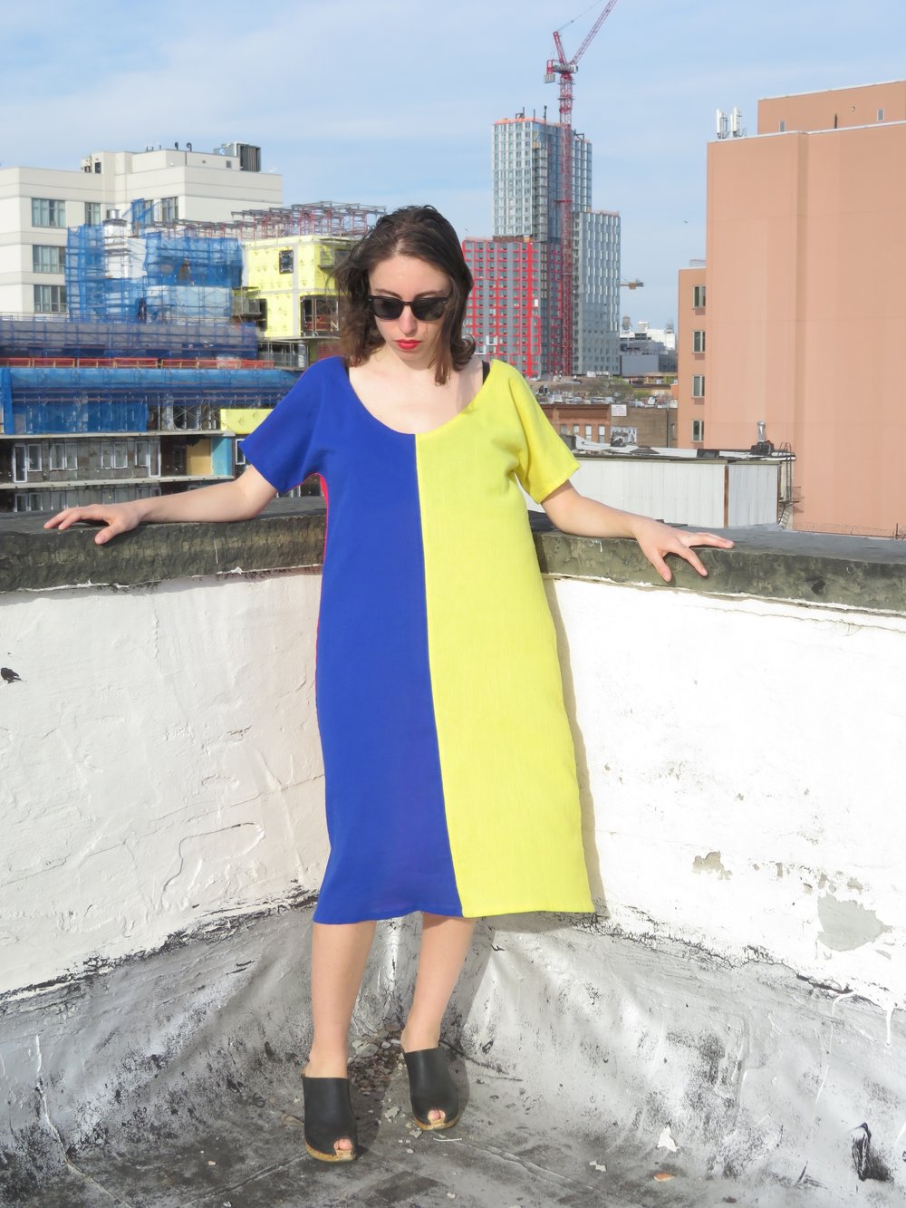 2 in 1 reversible cotton gauze dress.  Emma Redmond