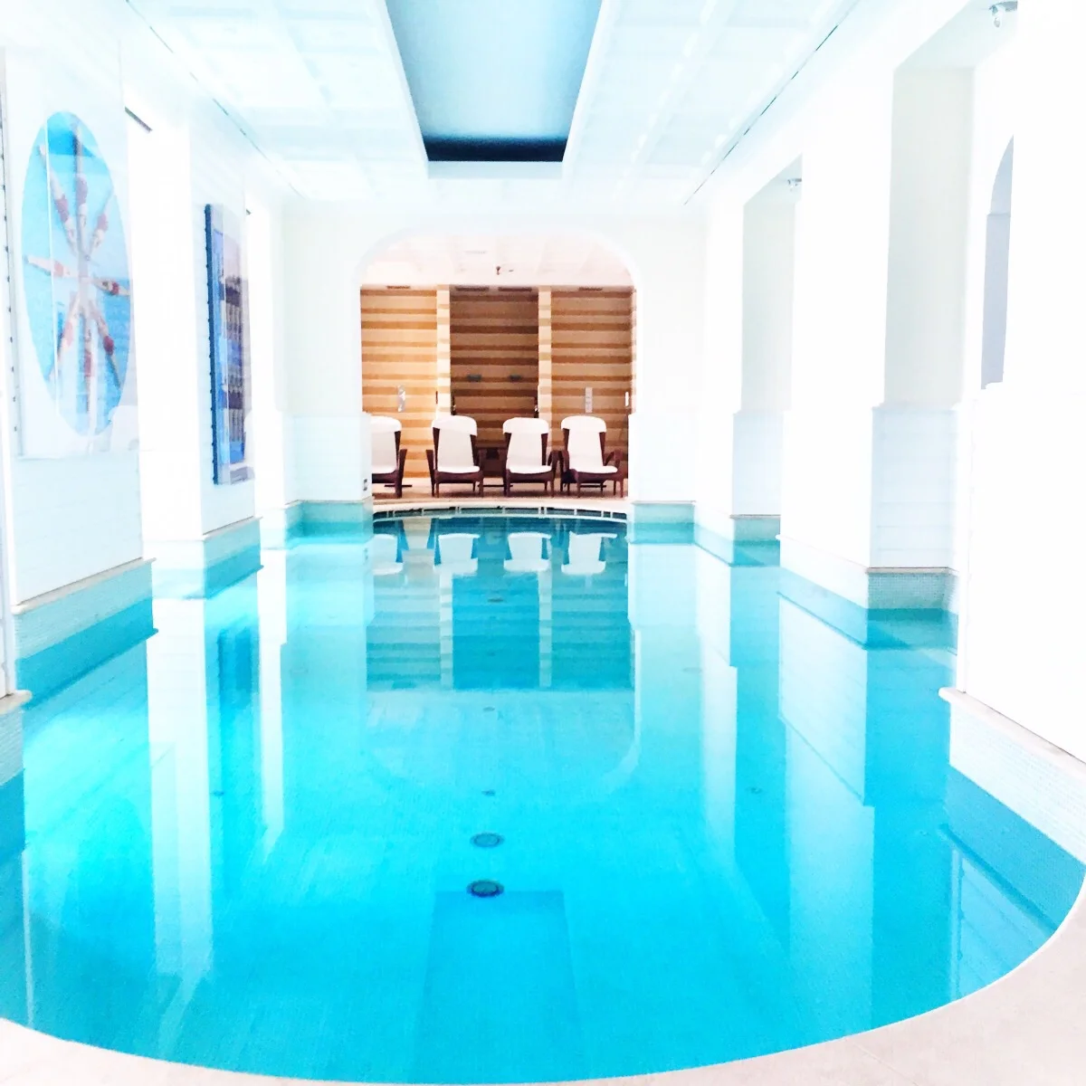 Capri Tiberio Palace swimming pool blues