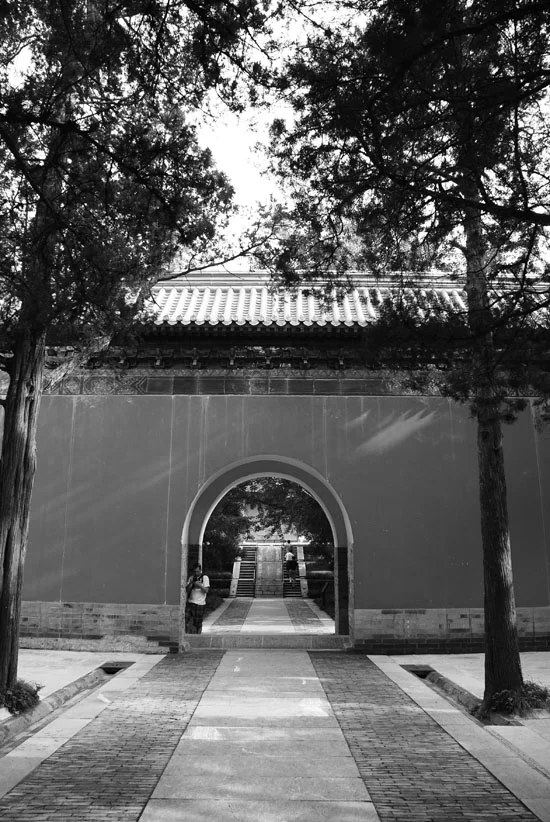 One of like 40 thresholds on the way to the Ming Tomb. If you think I am arrogant or extravagant, you should get a load of this guy / emperor.