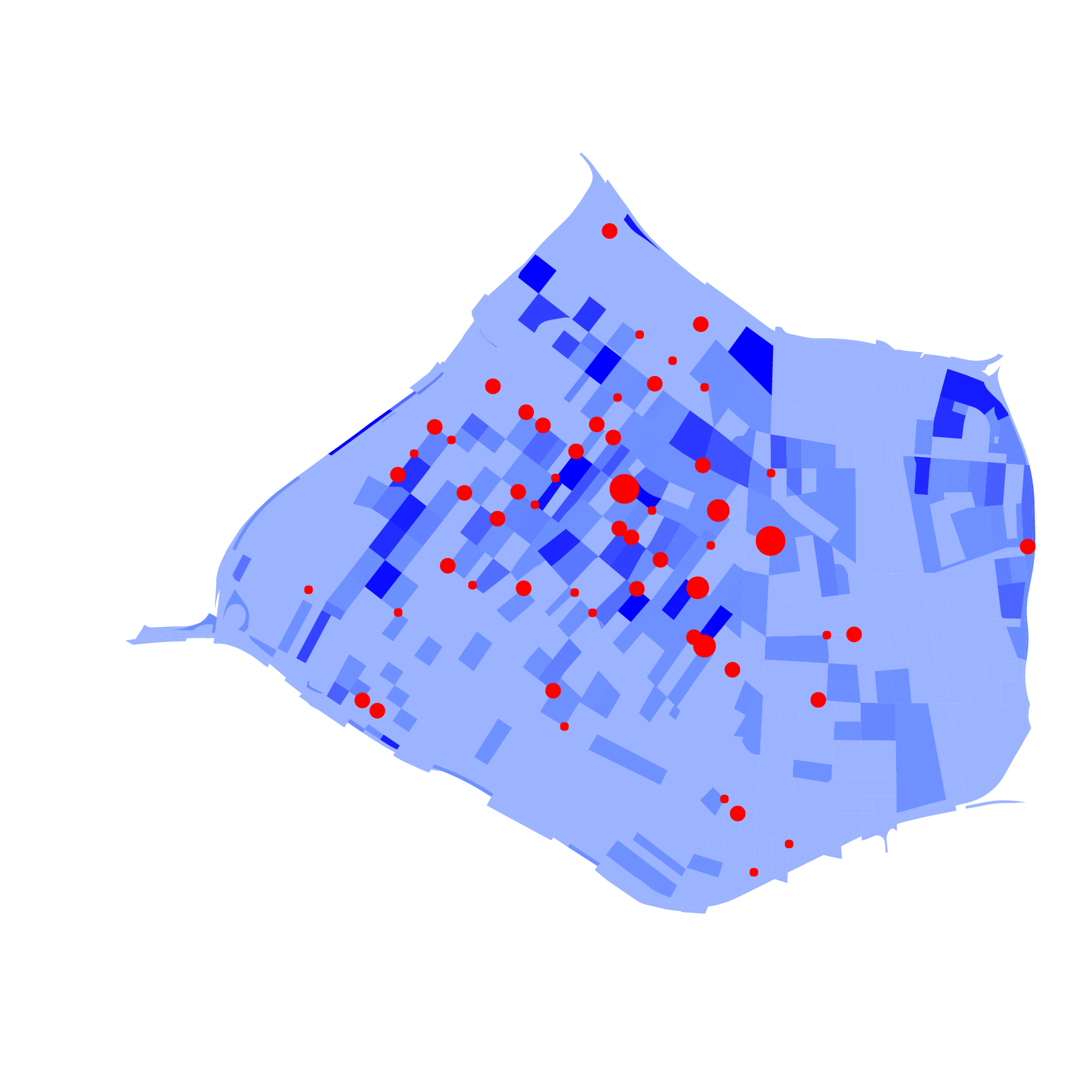 Population density and KSIs per intersection.