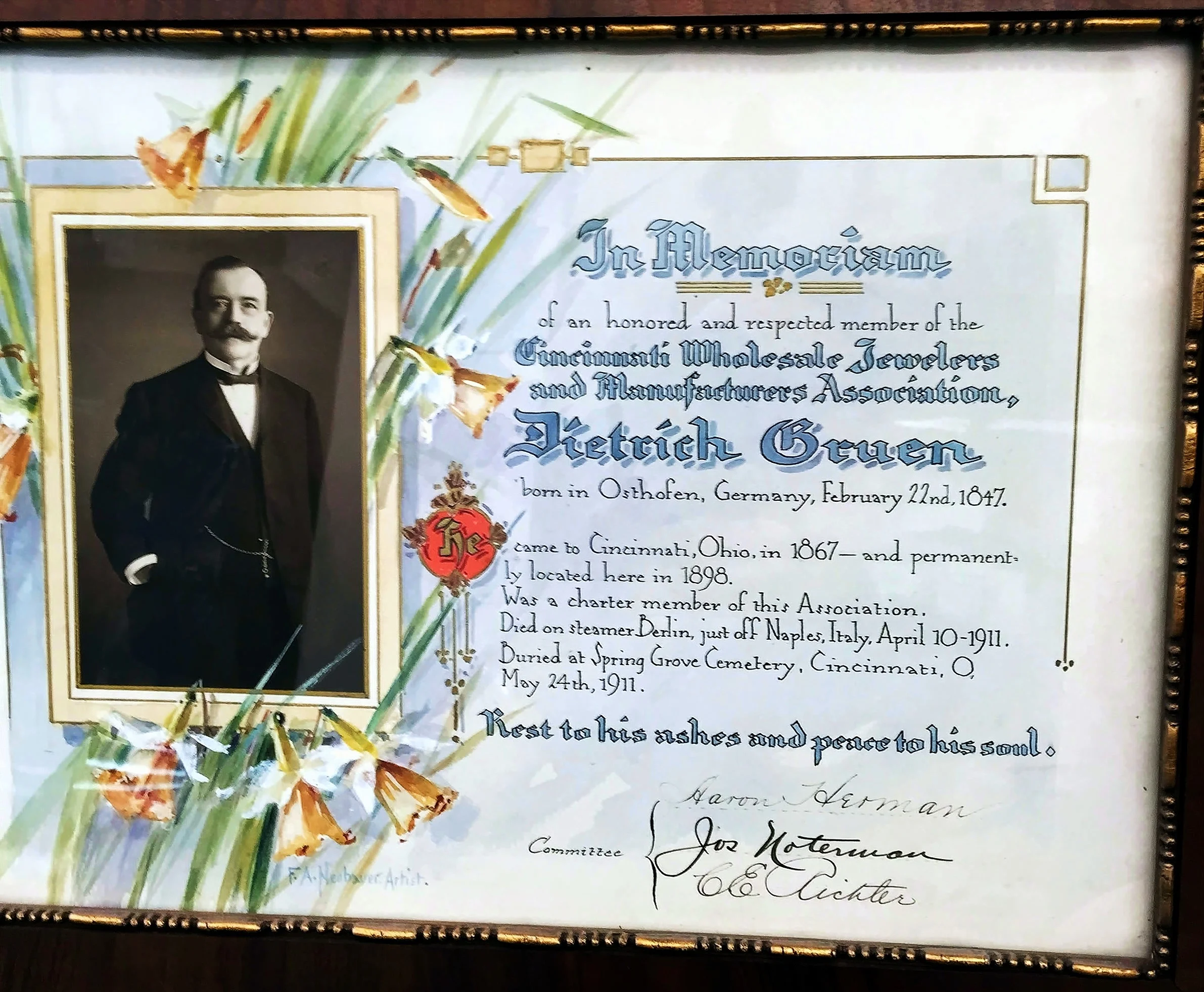 Photo oben: courtesy of Charlie Cleves at http://clevesandlonnemann.com/about_cleves_and_lonnemann_jewelers.html